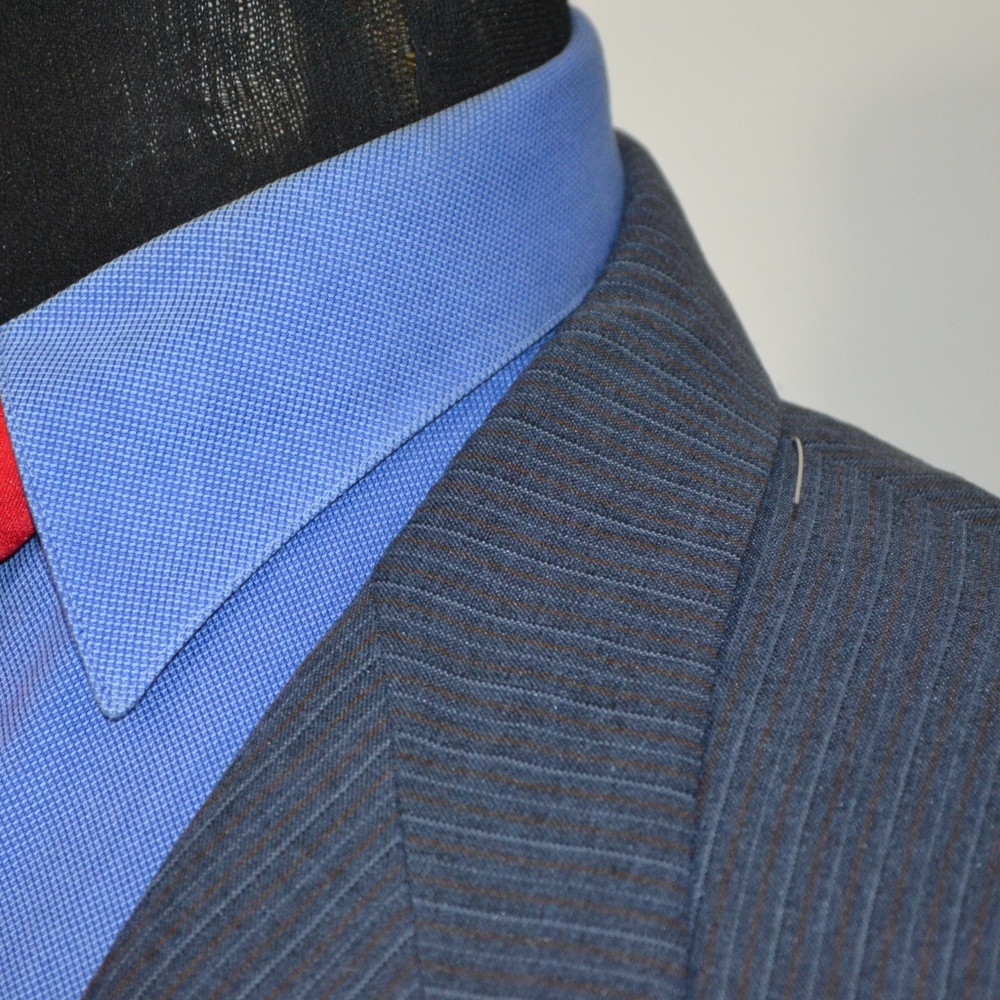 Calvert 44R Sport Coat Blazer Suit Jacket Dark Blu - Picture 2 of 8